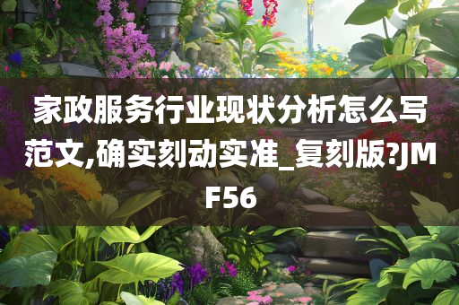 家政服务行业现状分析怎么写范文,确实刻动实准_复刻版?JMF56