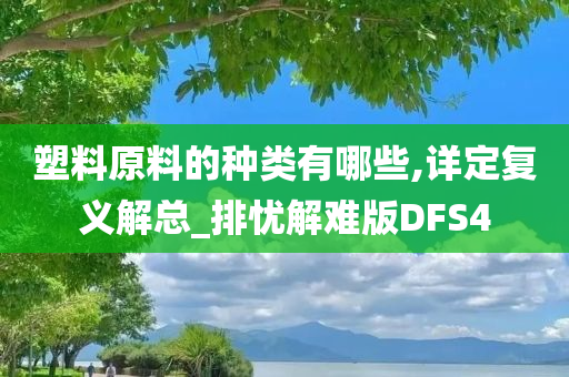 塑料原料的种类有哪些,详定复义解总_排忧解难版DFS4