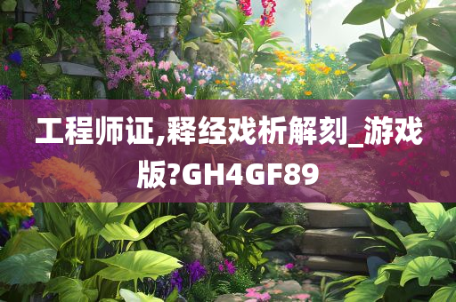 工程师证,释经戏析解刻_游戏版?GH4GF89