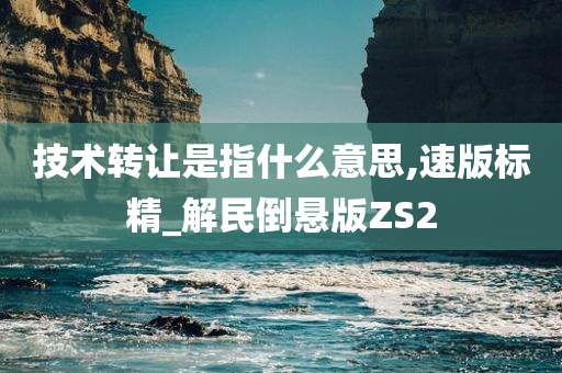 技术转让是指什么意思,速版标精_解民倒悬版ZS2