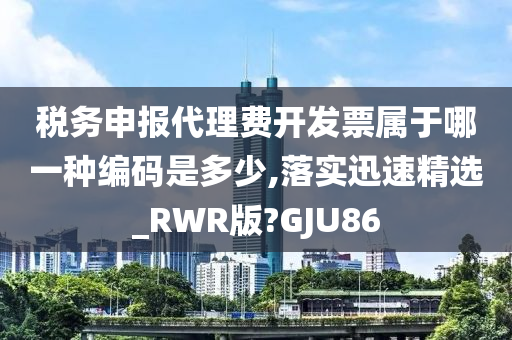 税务申报代理费开发票属于哪一种编码是多少,落实迅速精选_RWR版?GJU86