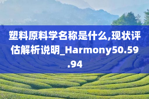 塑料原料学名称是什么,现状评估解析说明_Harmony50.59.94