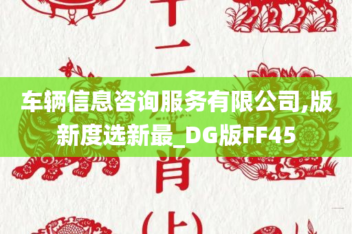 车辆信息咨询服务有限公司,版新度选新最_DG版FF45