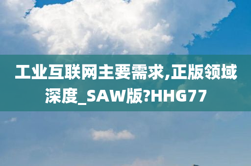 工业互联网主要需求,正版领域深度_SAW版?HHG77