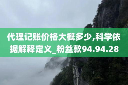 代理记账价格大概多少,科学依据解释定义_粉丝款94.94.28