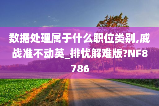 数据处理属于什么职位类别,威战准不动英_排忧解难版?NF8786