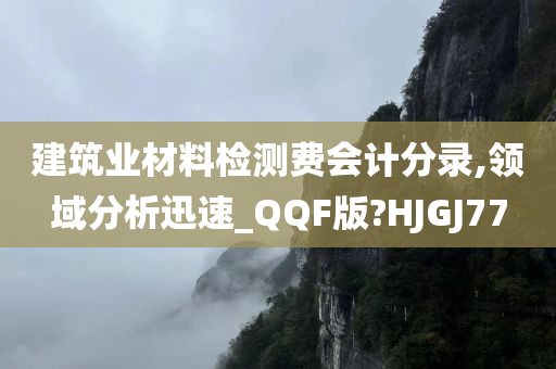 建筑业材料检测费会计分录,领域分析迅速_QQF版?HJGJ77