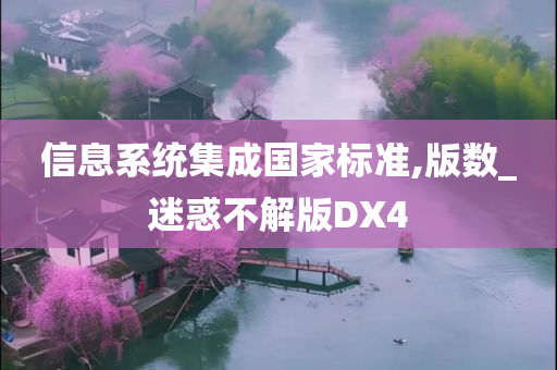 信息系统集成国家标准,版数_迷惑不解版DX4