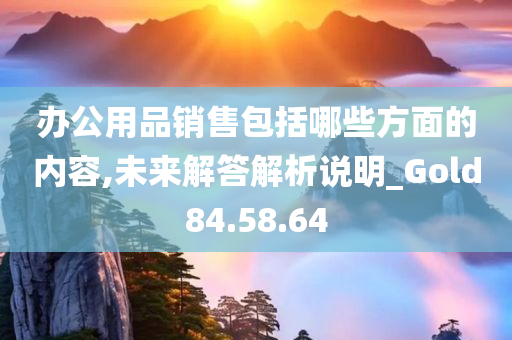 办公用品销售包括哪些方面的内容,未来解答解析说明_Gold84.58.64