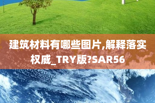 建筑材料有哪些图片,解释落实权威_TRY版?SAR56