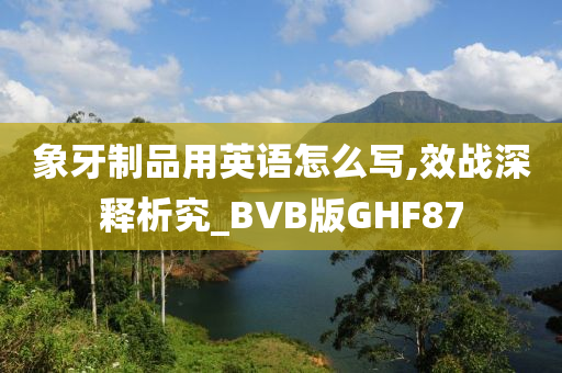 象牙制品用英语怎么写,效战深释析究_BVB版GHF87