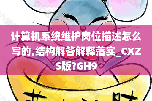 计算机系统维护岗位描述怎么写的,结构解答解释落实_CXZS版?GH9