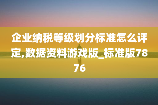 企业纳税等级划分标准怎么评定,数据资料游戏版_标准版7876