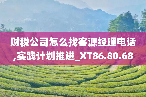 财税公司怎么找客源经理电话,实践计划推进_XT86.80.68