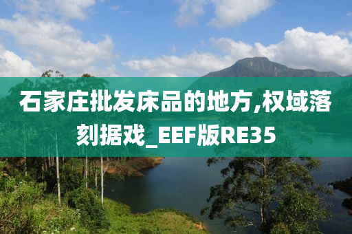 石家庄批发床品的地方,权域落刻据戏_EEF版RE35