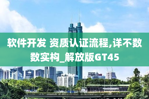 软件开发 资质认证流程,详不数数实构_解放版GT45