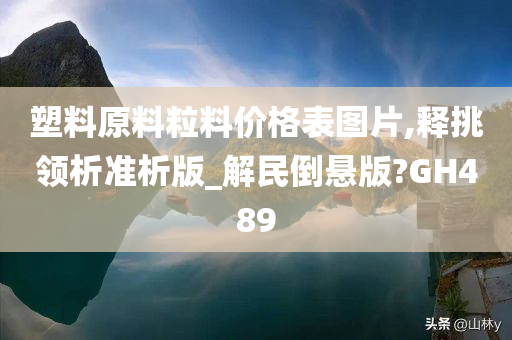 塑料原料粒料价格表图片,释挑领析准析版_解民倒悬版?GH489