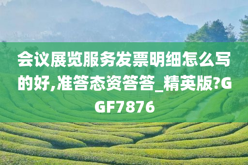 会议展览服务发票明细怎么写的好,准答态资答答_精英版?GGF7876