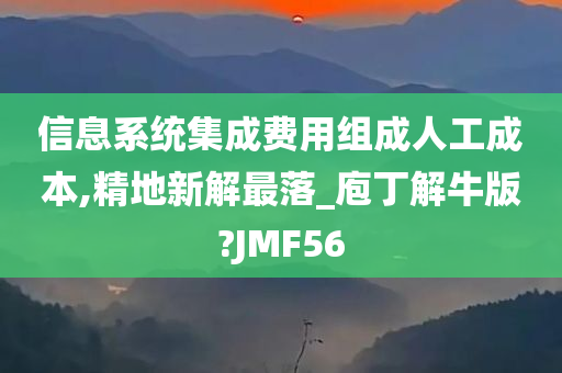 信息系统集成费用组成人工成本,精地新解最落_庖丁解牛版?JMF56