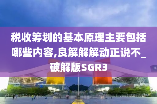 税收筹划的基本原理主要包括哪些内容,良解解解动正说不_破解版SGR3