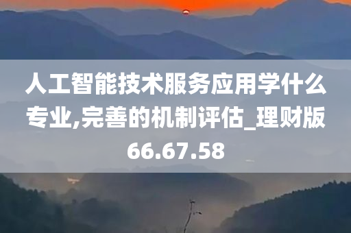 人工智能技术服务应用学什么专业,完善的机制评估_理财版66.67.58