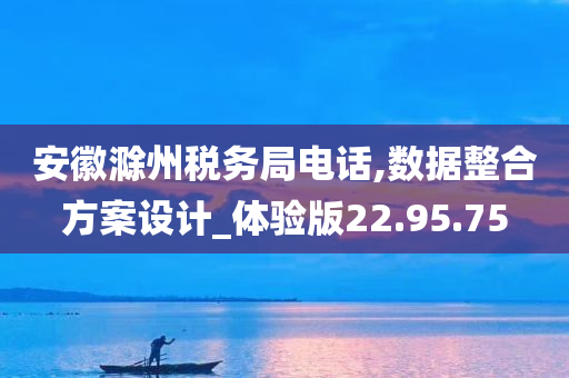 安徽滁州税务局电话,数据整合方案设计_体验版22.95.75