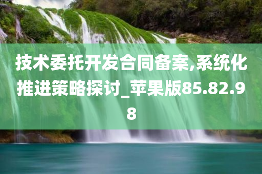 技术委托开发合同备案,系统化推进策略探讨_苹果版85.82.98