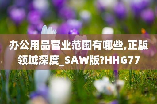 办公用品营业范围有哪些,正版领域深度_SAW版?HHG77