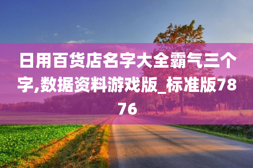 日用百货店名字大全霸气三个字,数据资料游戏版_标准版7876