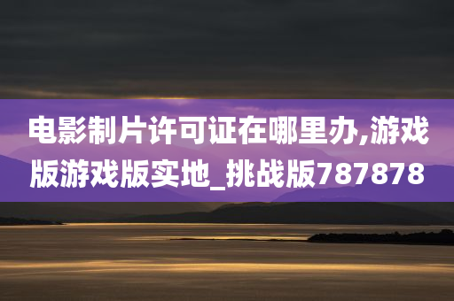 电影制片许可证在哪里办,游戏版游戏版实地_挑战版787878