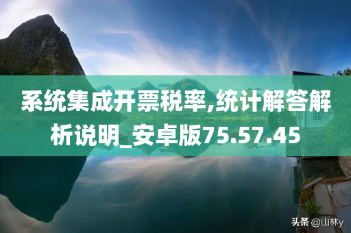 系统集成开票税率,统计解答解析说明_安卓版75.57.45