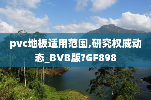 pvc地板适用范围,研究权威动态_BVB版?GF898