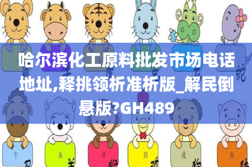 哈尔滨化工原料批发市场电话地址,释挑领析准析版_解民倒悬版?GH489