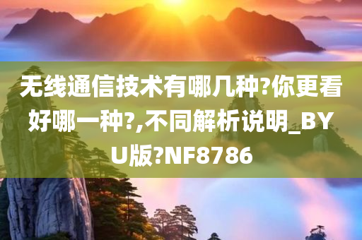 无线通信技术有哪几种?你更看好哪一种?,不同解析说明_BYU版?NF8786