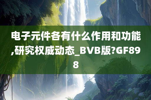 电子元件各有什么作用和功能,研究权威动态_BVB版?GF898