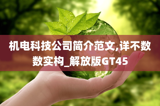 机电科技公司简介范文,详不数数实构_解放版GT45